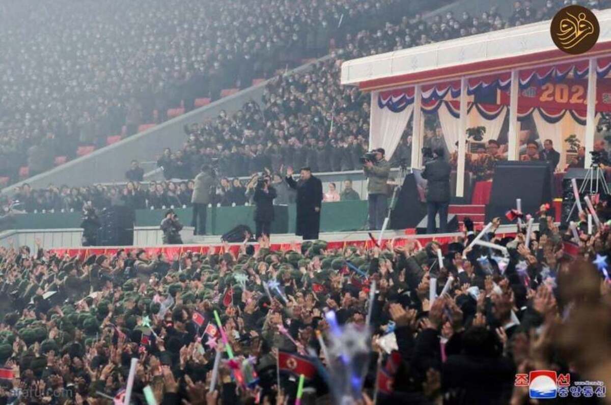 کیم جونگ اون با همسر و دخترش در جشن سال نو میلادی