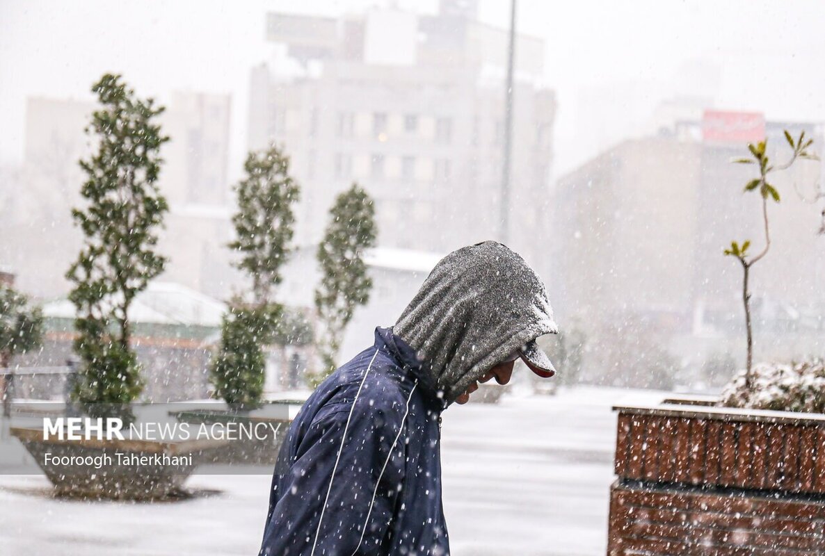 بارش اولین برف زمستانی در تهران