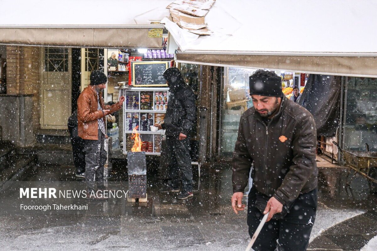 بارش اولین برف زمستانی در تهران