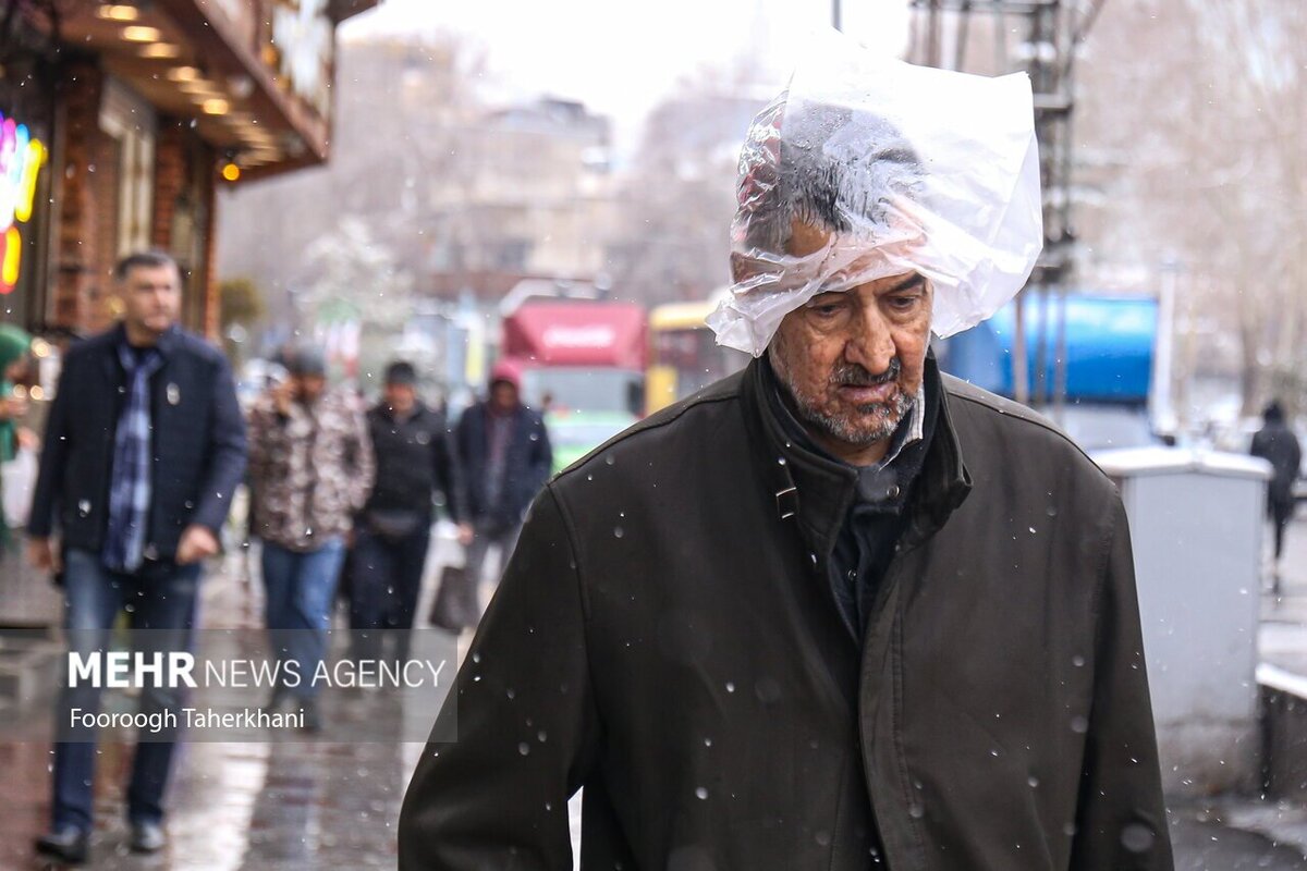 بارش اولین برف زمستانی در تهران