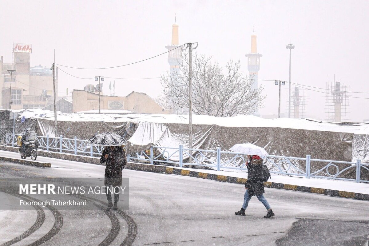 بارش اولین برف زمستانی در تهران