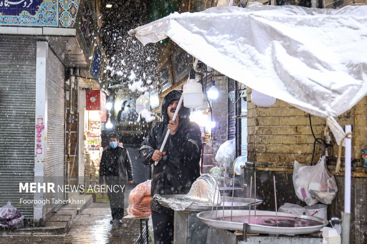 بارش اولین برف زمستانی در تهران