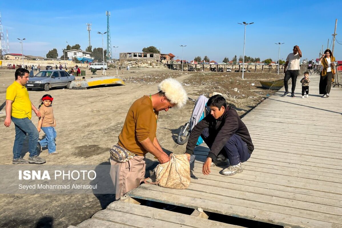 ساحل بندر ترکمن - شمال ایران