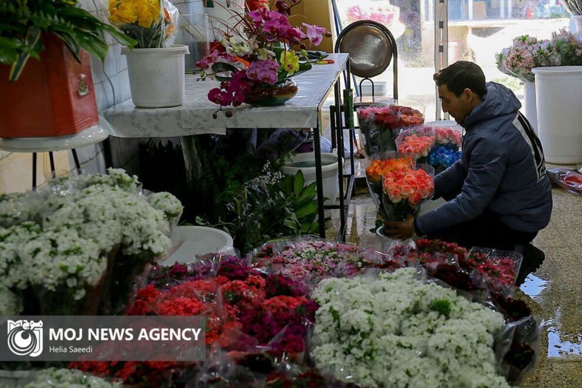 حال و هوای نوروز در بازار گل محلاتی