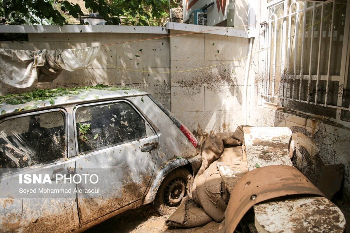 خسارت سیل در مناطق مختلف مشهد