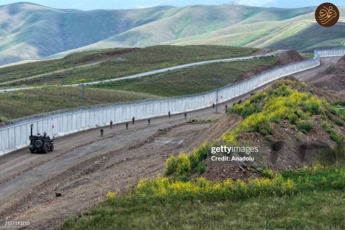 دیوار امنیتی در مرز ترکیه و ایران