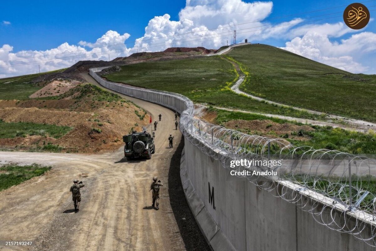 دیوار امنیتی در مرز ترکیه و ایران