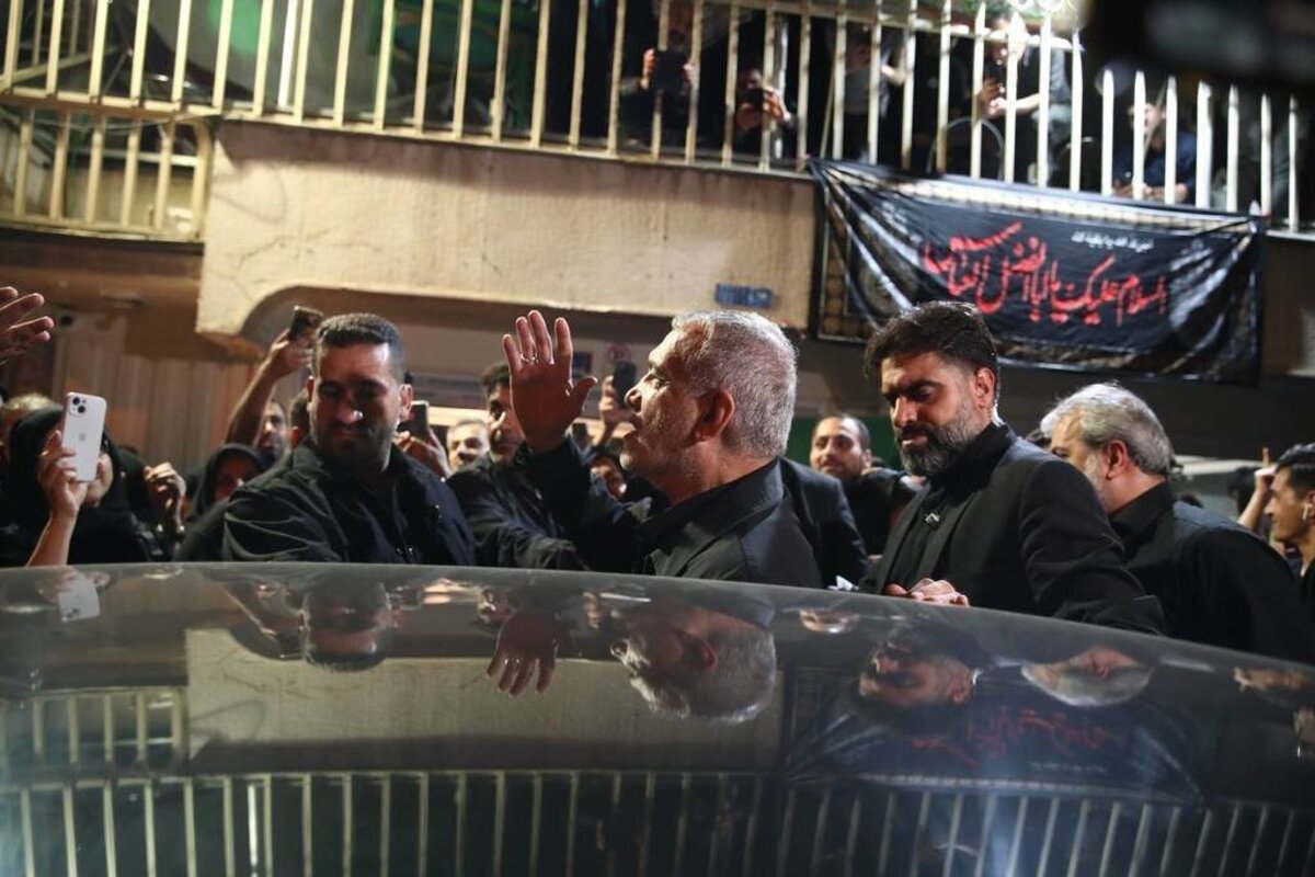 مسعود پزشکیان در شام غریبان حسینی
