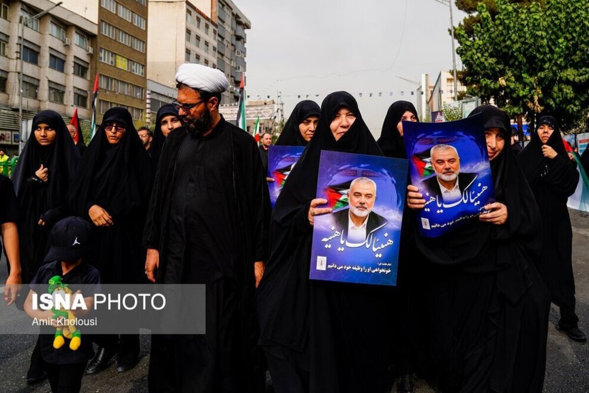 مراسم تشییع پیکر شهید «اسماعیل هنیه» در تهران