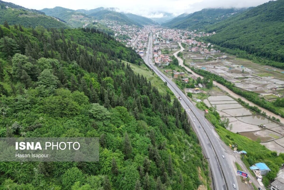 جاده جنگلی سوادکوه در استان مازندران 