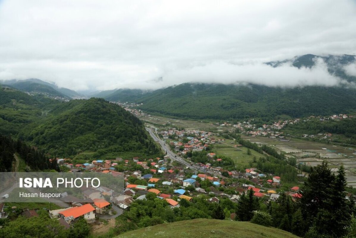 جاده جنگلی سوادکوه در استان مازندران 