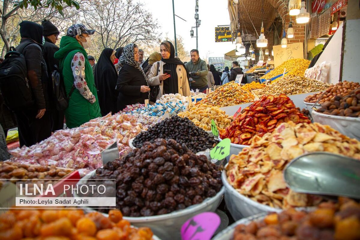 حال و هوای دیدنی بازار تهران در آستانه شب یلدا