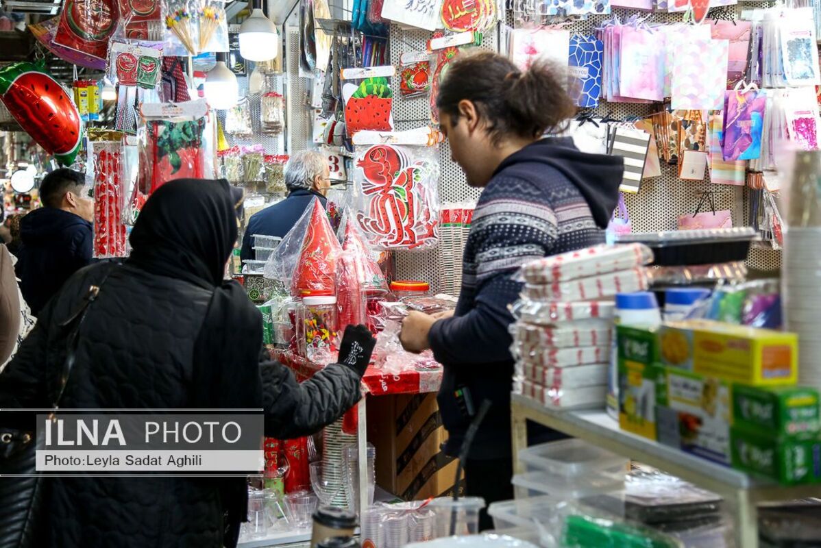 حال و هوای دیدنی بازار تهران در آستانه شب یلدا