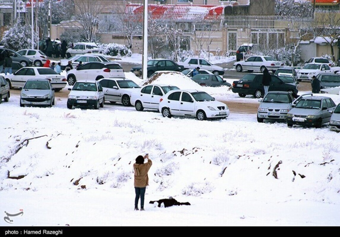 نمایی از تفریحات زمستانی در ابهر