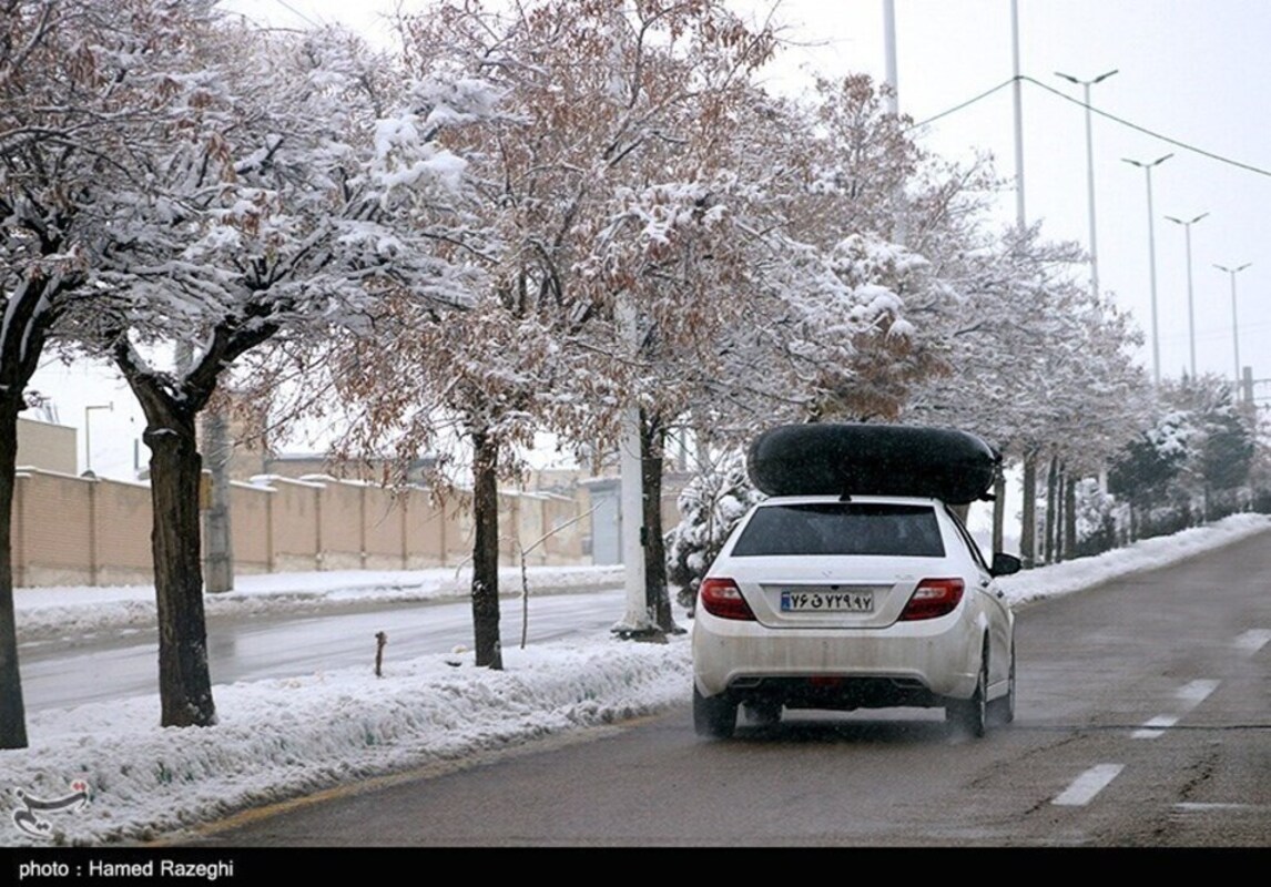 نمایی از تفریحات زمستانی در ابهر