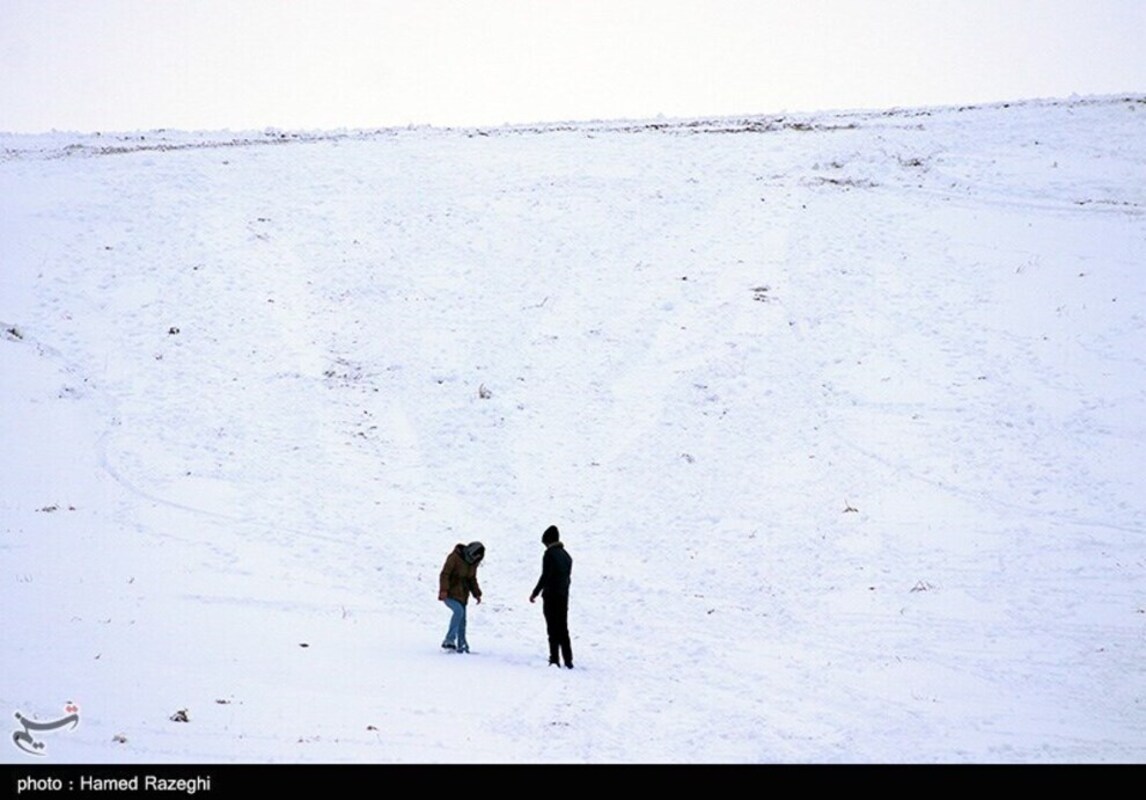 نمایی از تفریحات زمستانی در ابهر