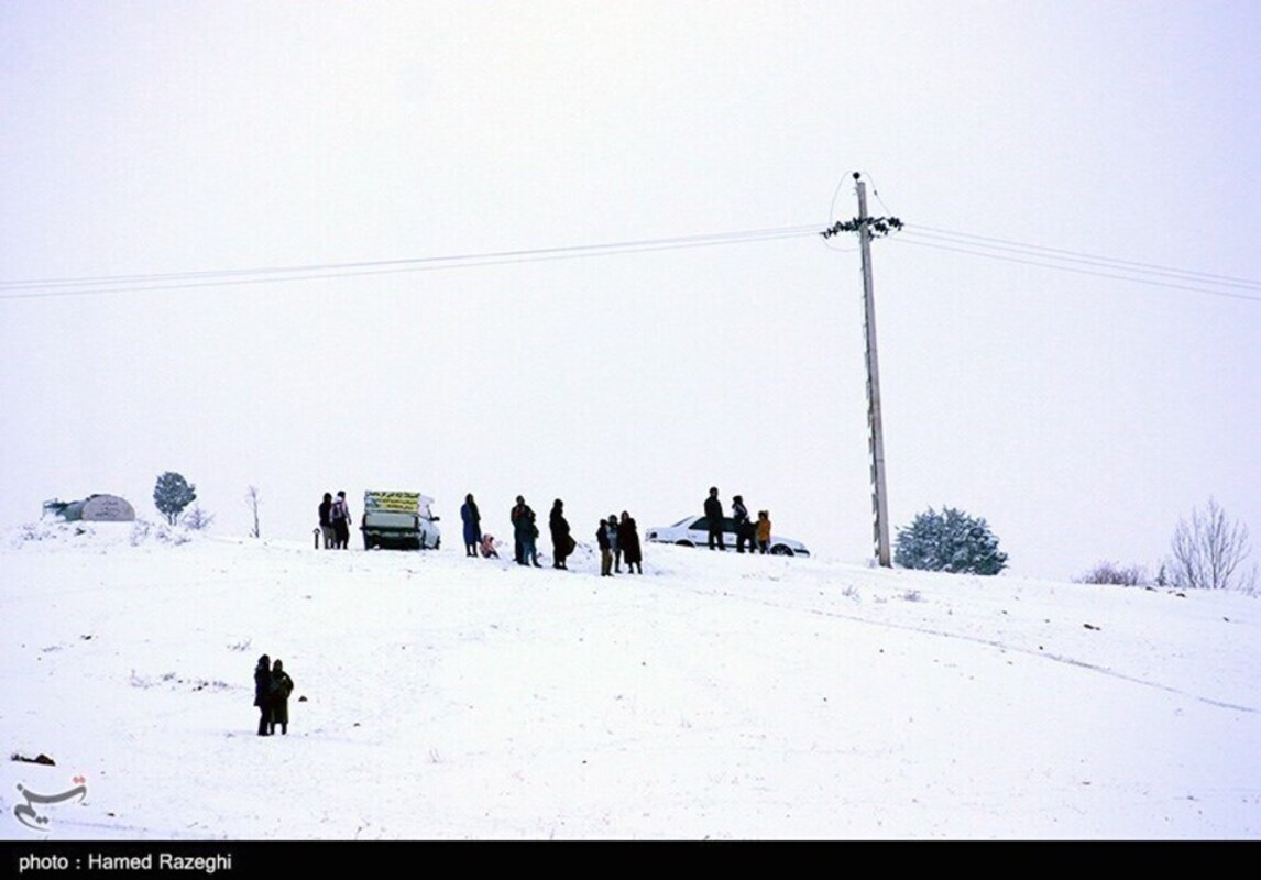 نمایی از تفریحات زمستانی در ابهر