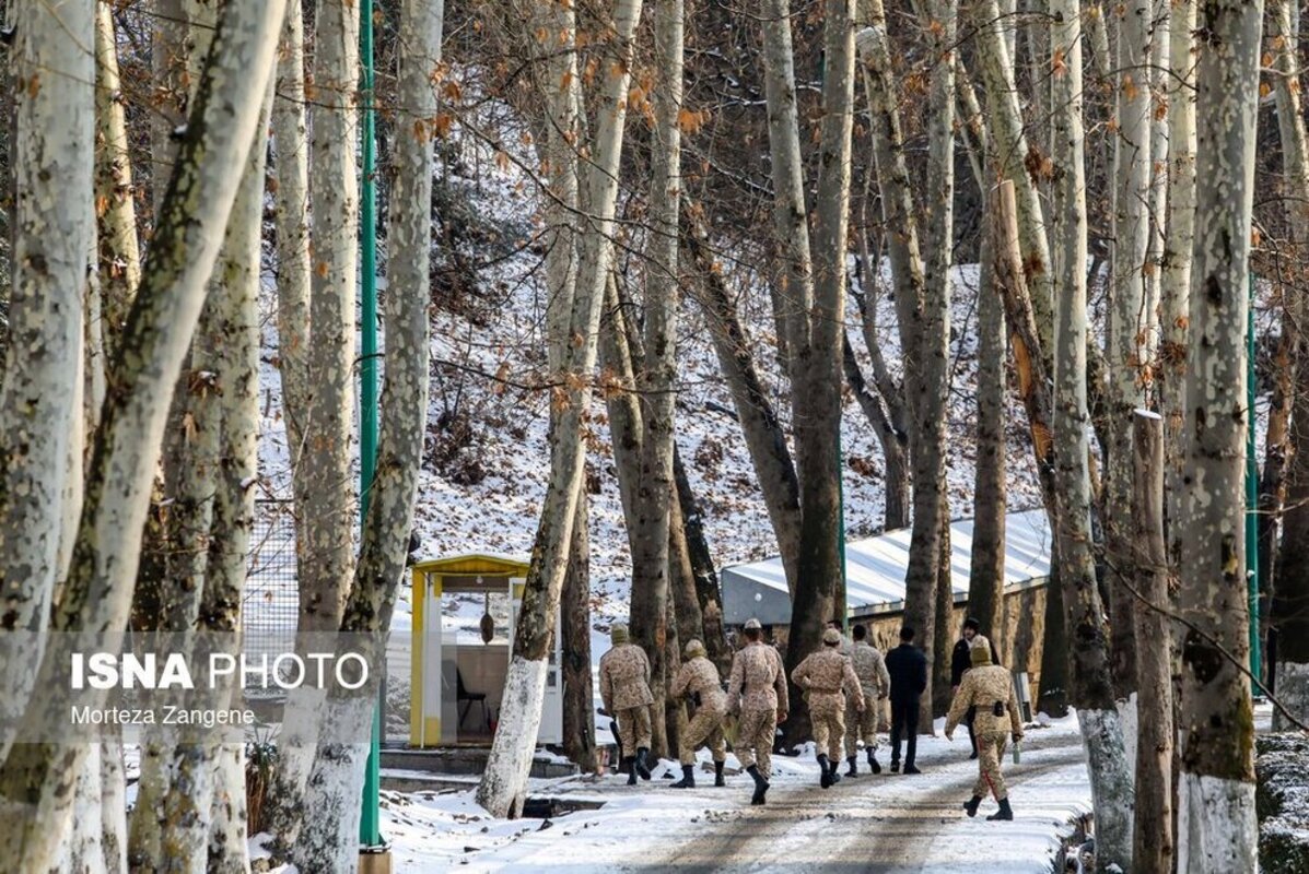 تهران با اولین برف زمستانی