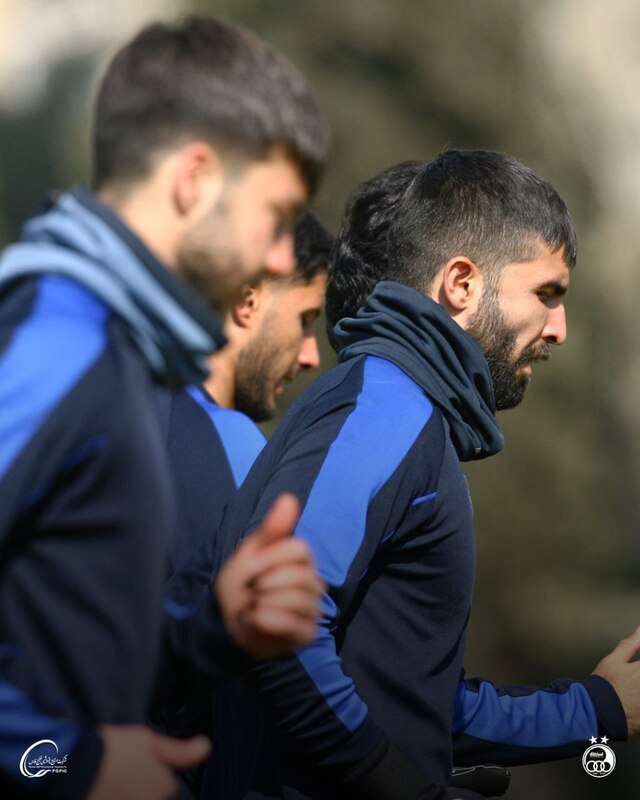 تصاویری از تمرین تیم فوتبال استقلال