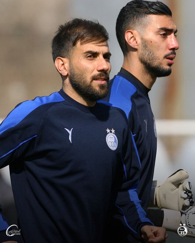 تصاویری از تمرین تیم فوتبال استقلال