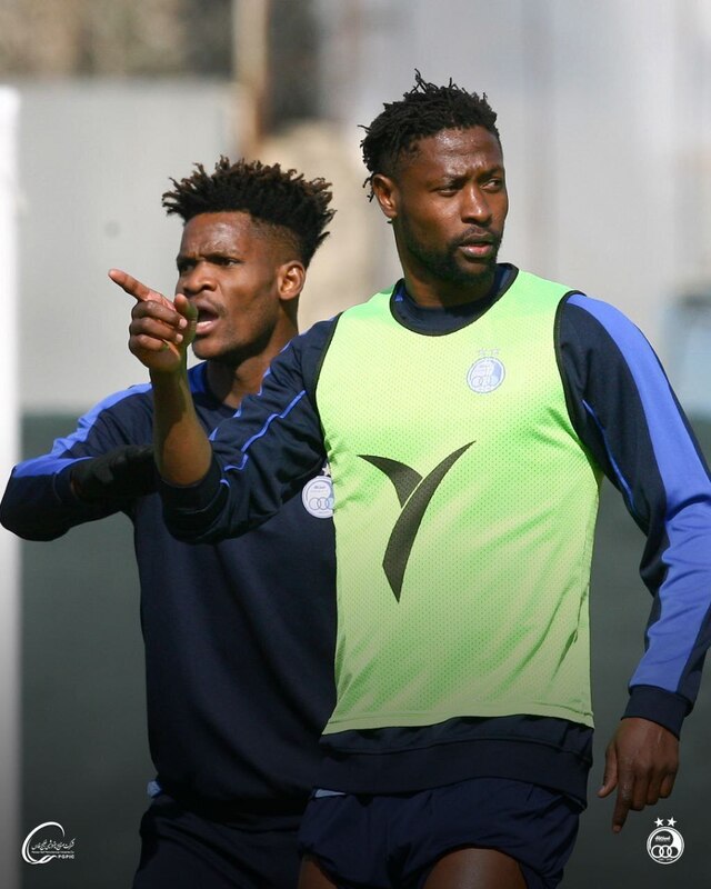 تصاویری از تمرین تیم فوتبال استقلال