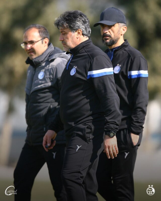 تصاویری از تمرین تیم فوتبال استقلال