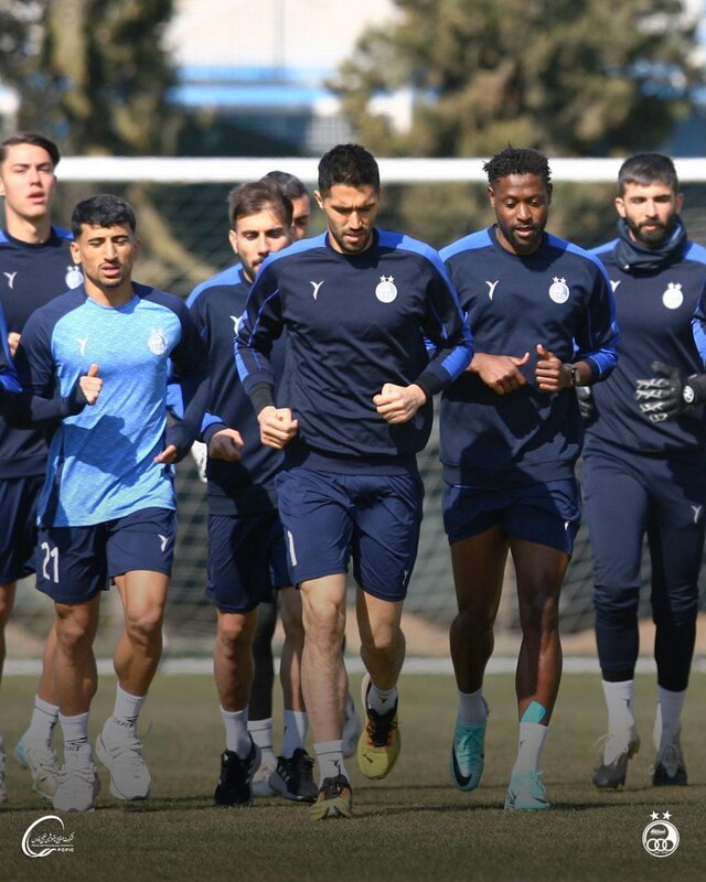 تصاویری از تمرین تیم فوتبال استقلال