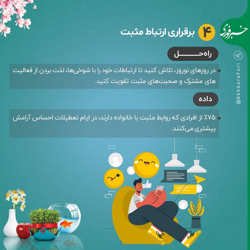 اینفوگرافی/ راهکارهای کنار آمدن با اختلافات خانوادگی در نوروز