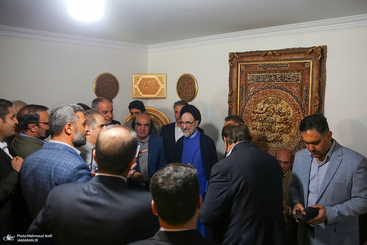 تصاویری از روز شلوغ سیدمحمد خاتمی