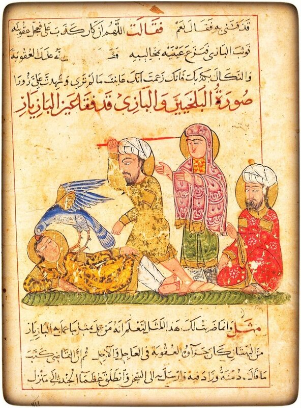  نسخه خطی مصور کلیله و دمنه 