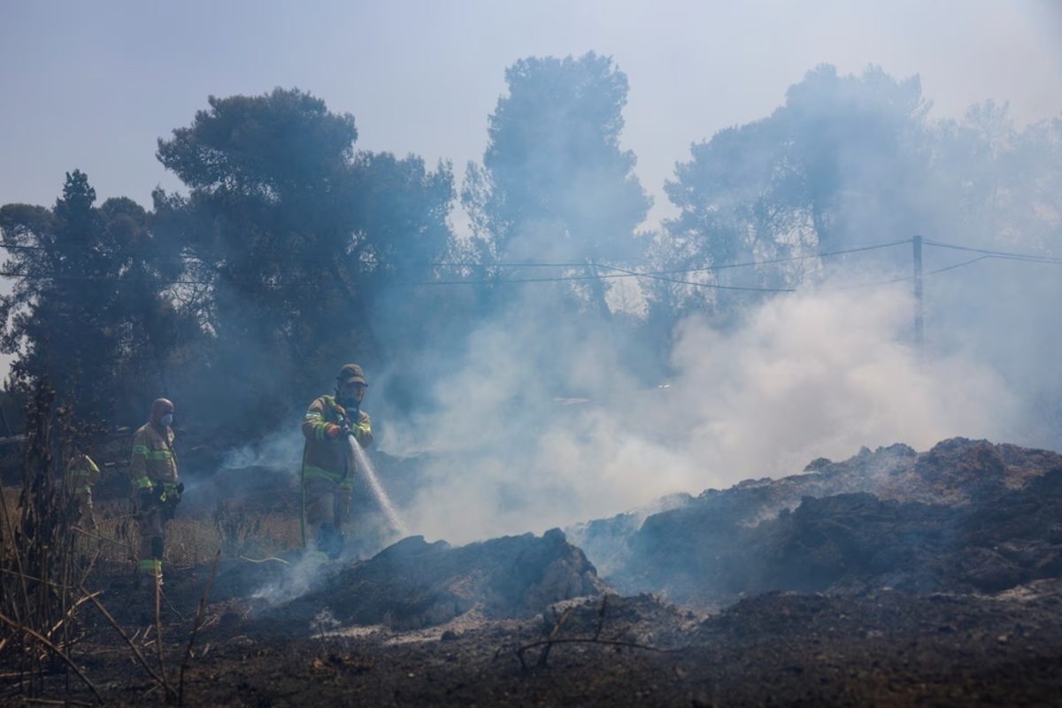 آتش‌سوزی‌های گسترده در اورشلیم