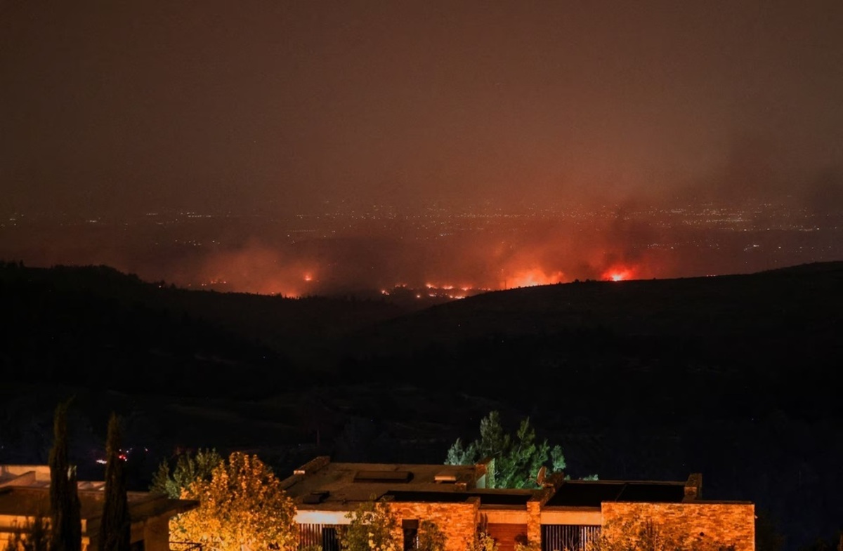 آتش‌سوزی‌های گسترده در اورشلیم