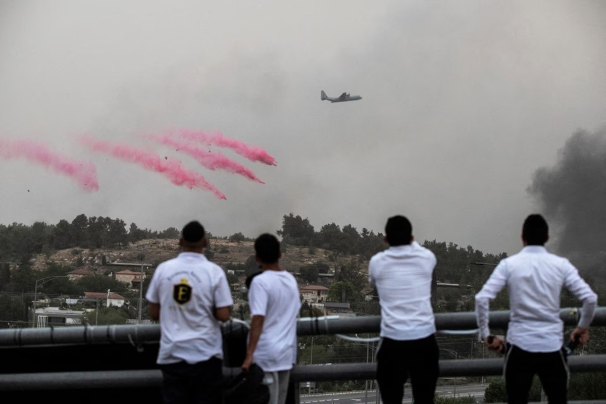 آتش‌سوزی‌های گسترده در اورشلیم