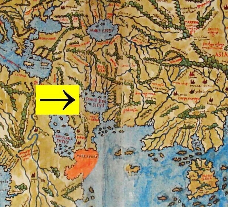 نام خلیج‌فارس بر نقشه‌های تاریخی جهان