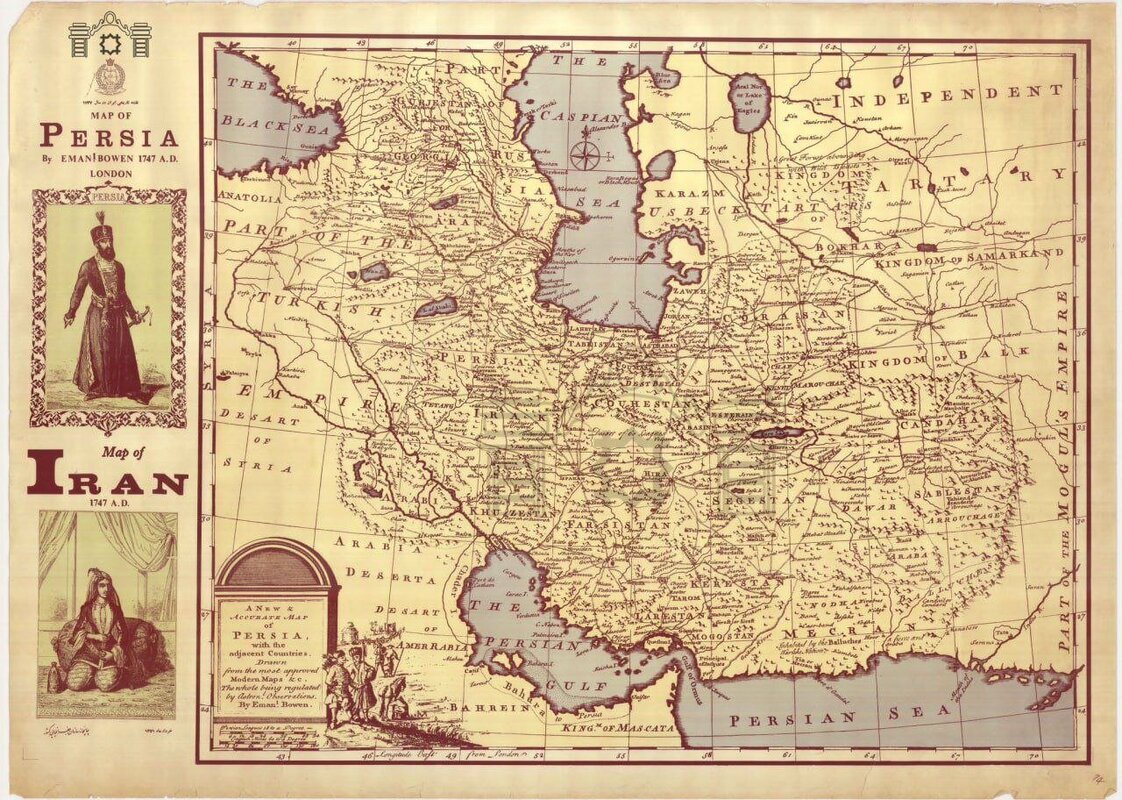 نام خلیج‌فارس بر نقشه‌های تاریخی جهان