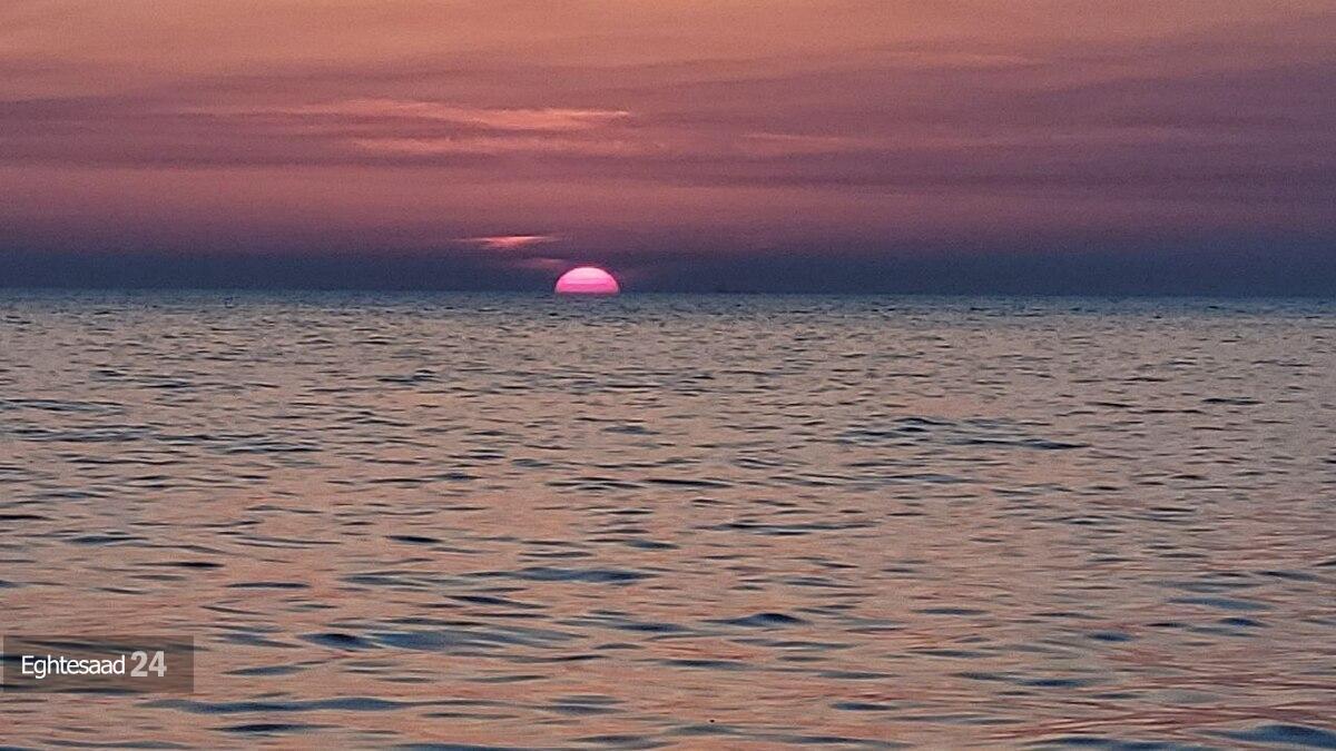 غروب زیبای بوشهر