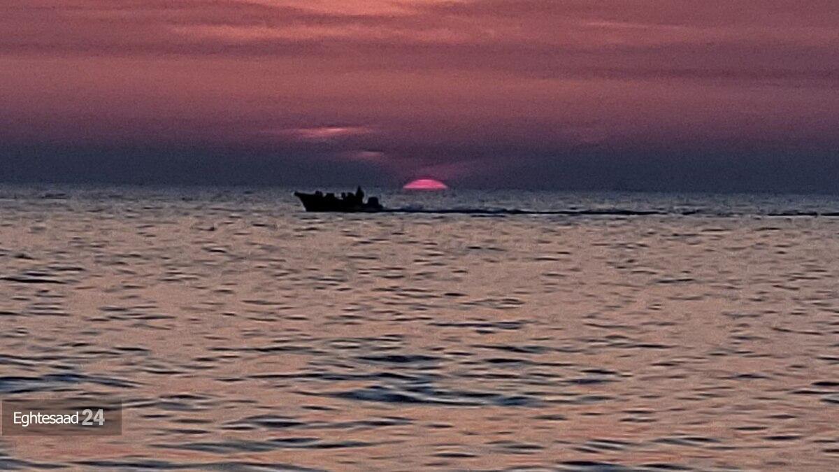 غروب زیبای بوشهر