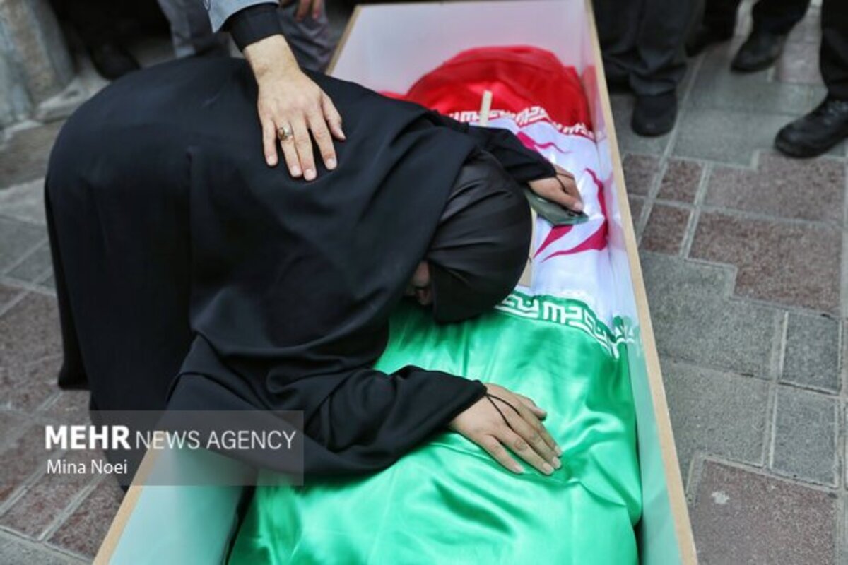 تشییع پیکر مطهر شهدای حملات اخیر اسرائیل در تبریز