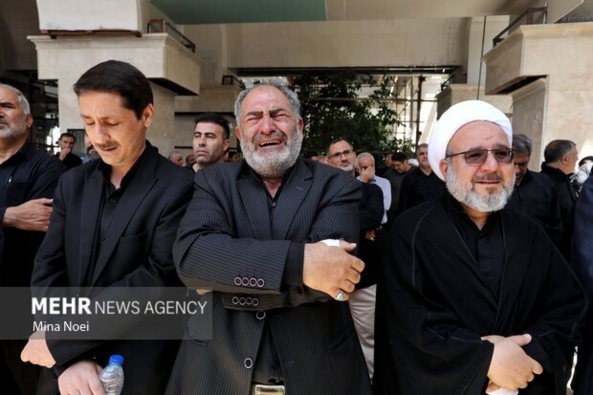 تشییع پیکر مطهر شهدای حملات اخیر اسرائیل در تبریز