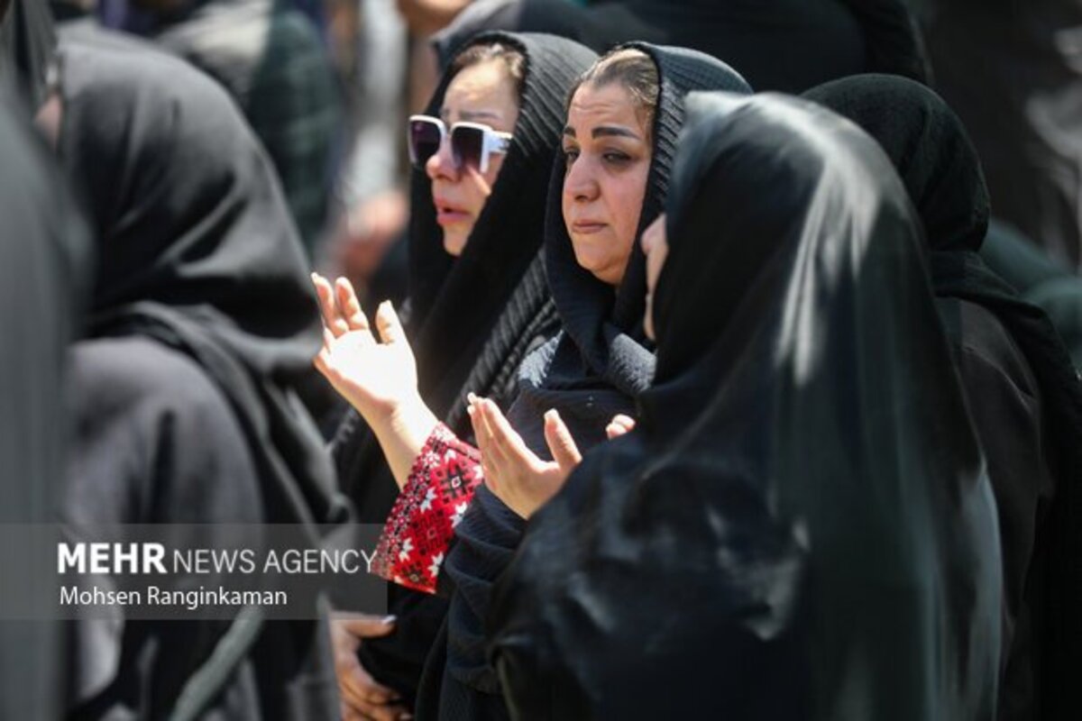 تشییع و تدفین پیکر شهدای حملات اسرائیل در تهران