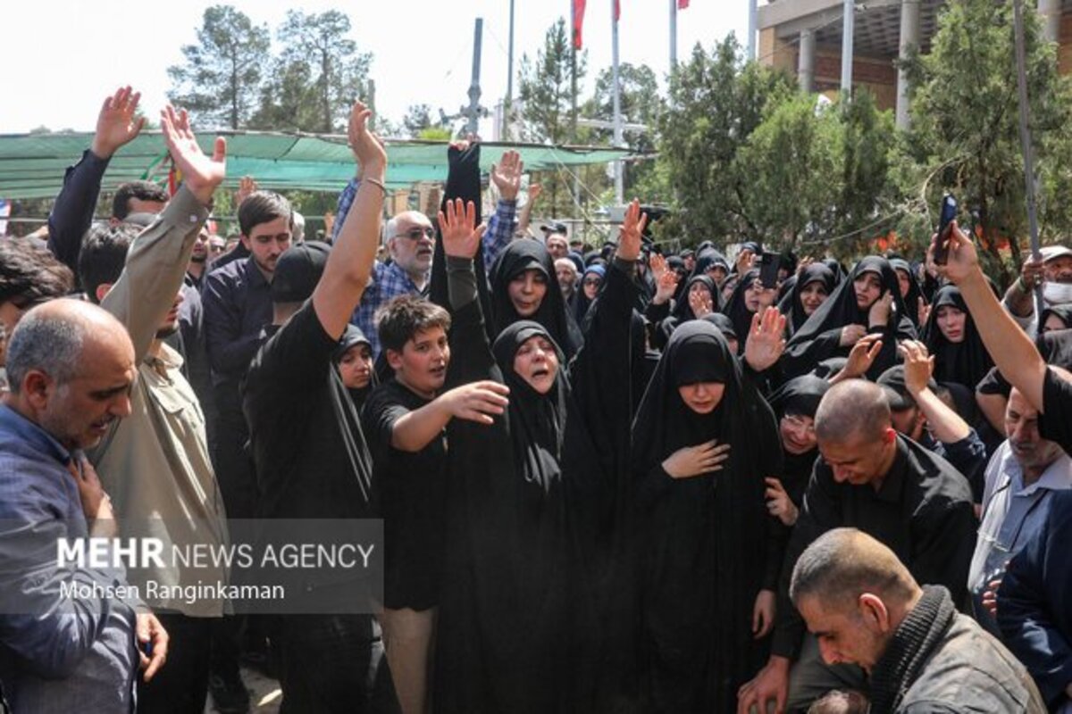 تشییع و تدفین پیکر شهدای حملات اسرائیل در تهران