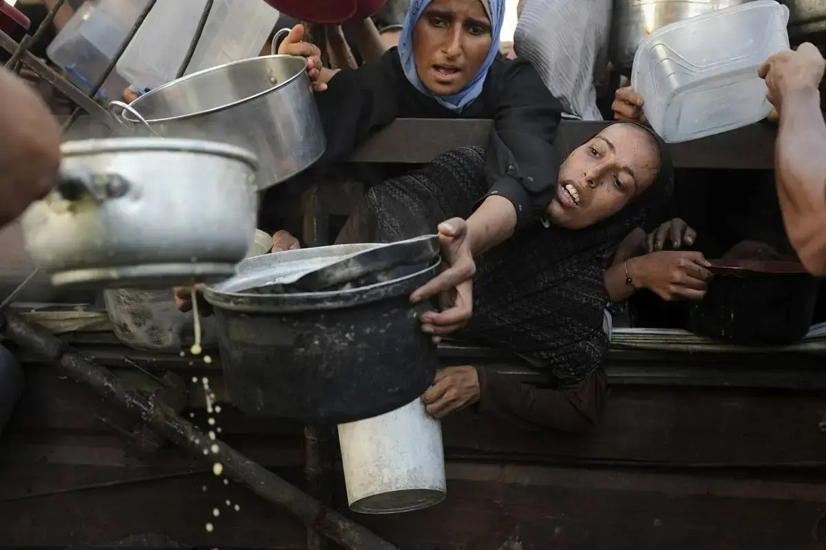 فلسطینی‌های گرسنه و ناامید در غزه