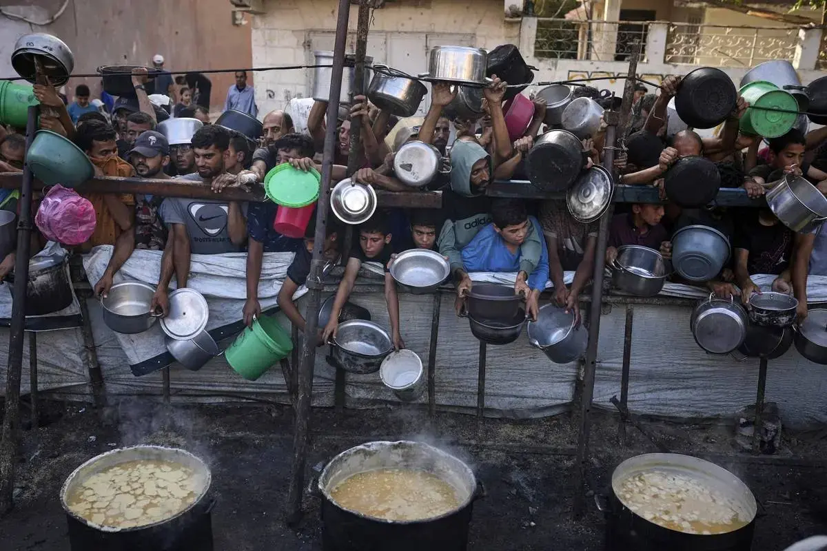 فلسطینی‌های گرسنه و ناامید در غزه