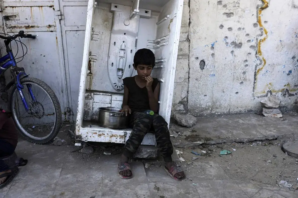 فلسطینی‌های گرسنه و ناامید در غزه