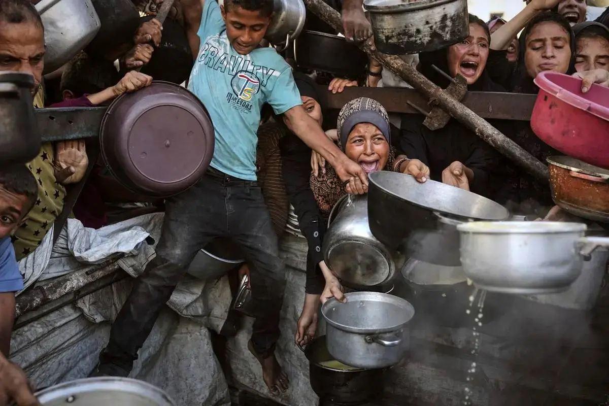 فلسطینی‌های گرسنه و ناامید در غزه