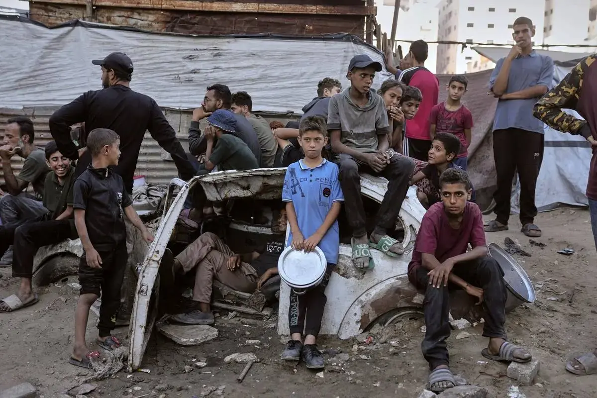 فلسطینی‌های گرسنه و ناامید در غزه