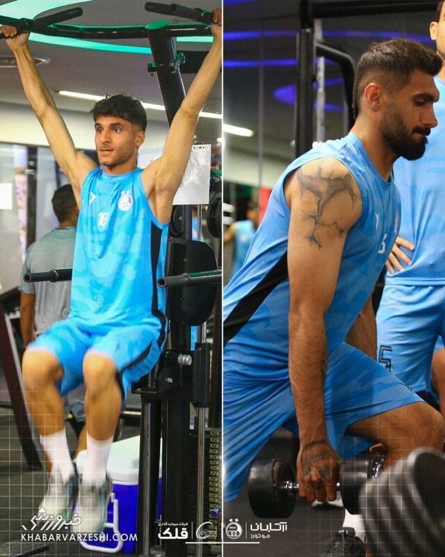 عکس/ استقلالی ها در ترکیه وزنه زدند 