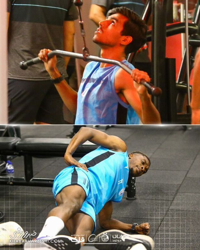 عکس/ استقلالی ها در ترکیه وزنه زدند 