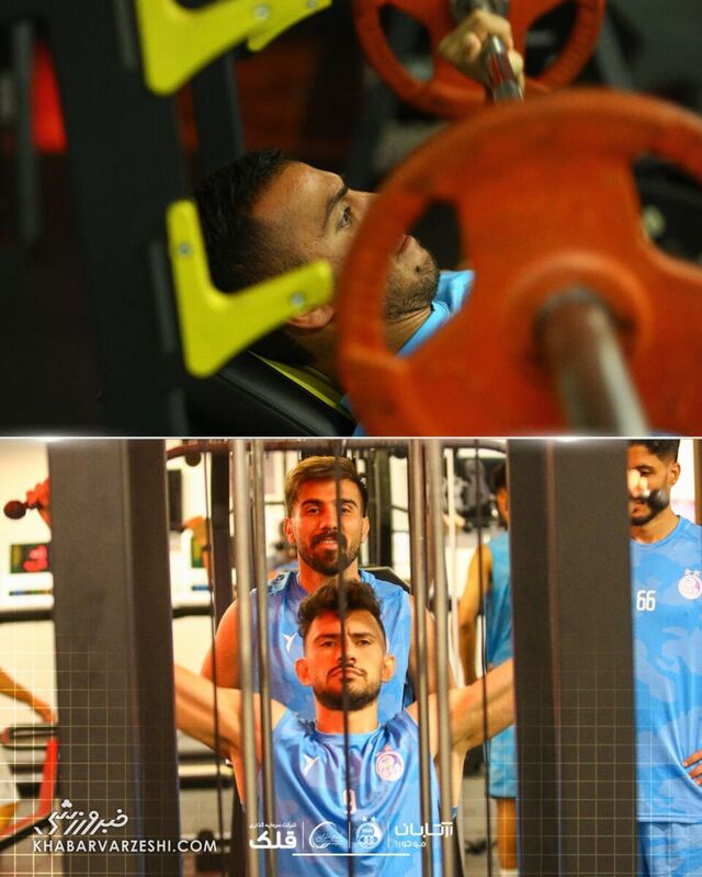 عکس/ استقلالی ها در ترکیه وزنه زدند 