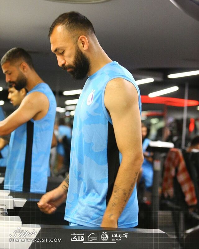 عکس/ استقلالی ها در ترکیه وزنه زدند 